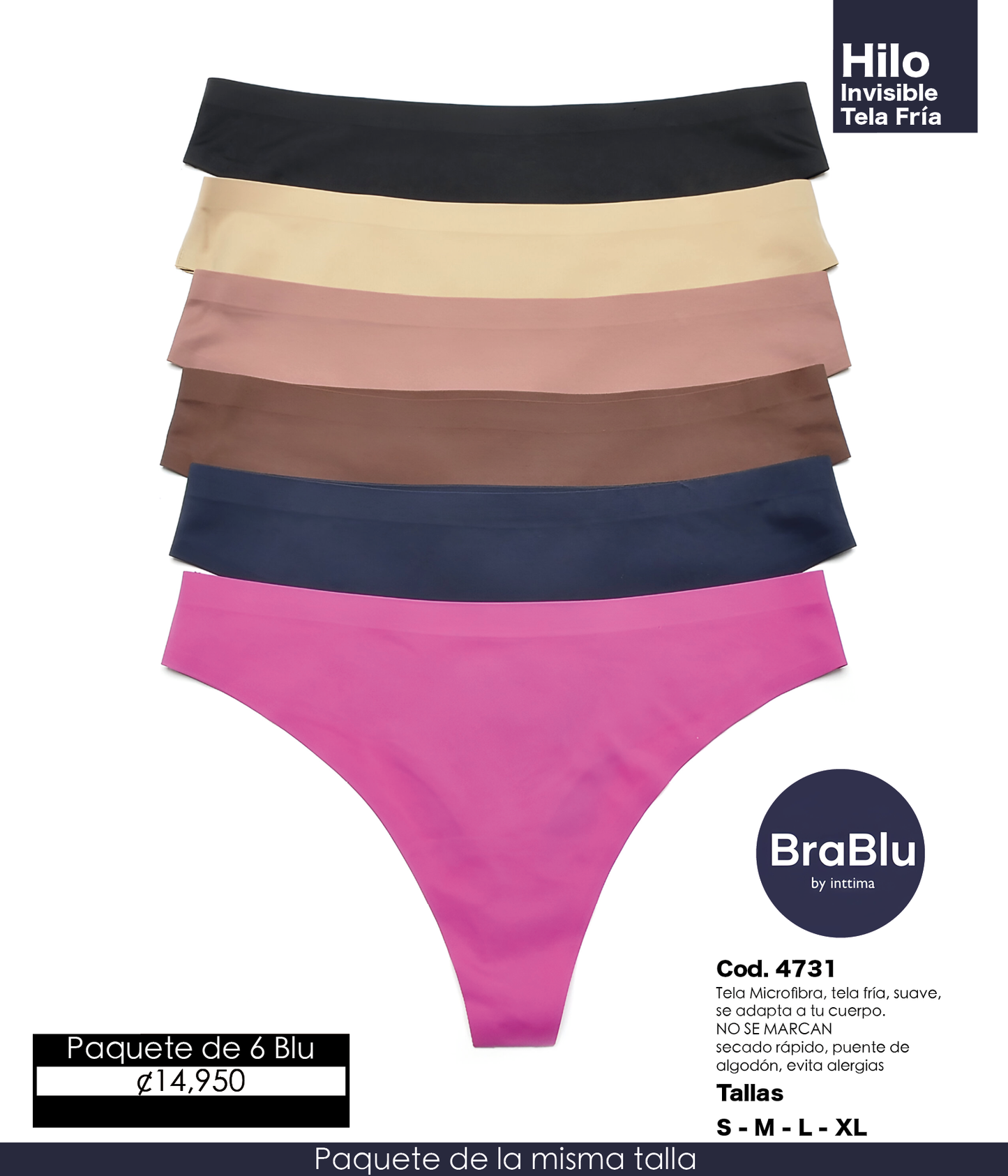 Paquete de 6 Blu Código 4731