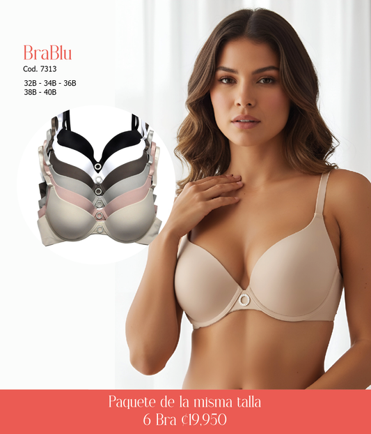 Paquete de 6 Bra Código 7313