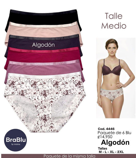 Paquete de 6 Blu Código 4446