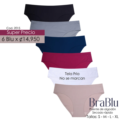 Paquete de 6 Blu Código 2015