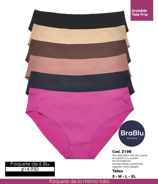 Paquete de 6 Blu Código 3198