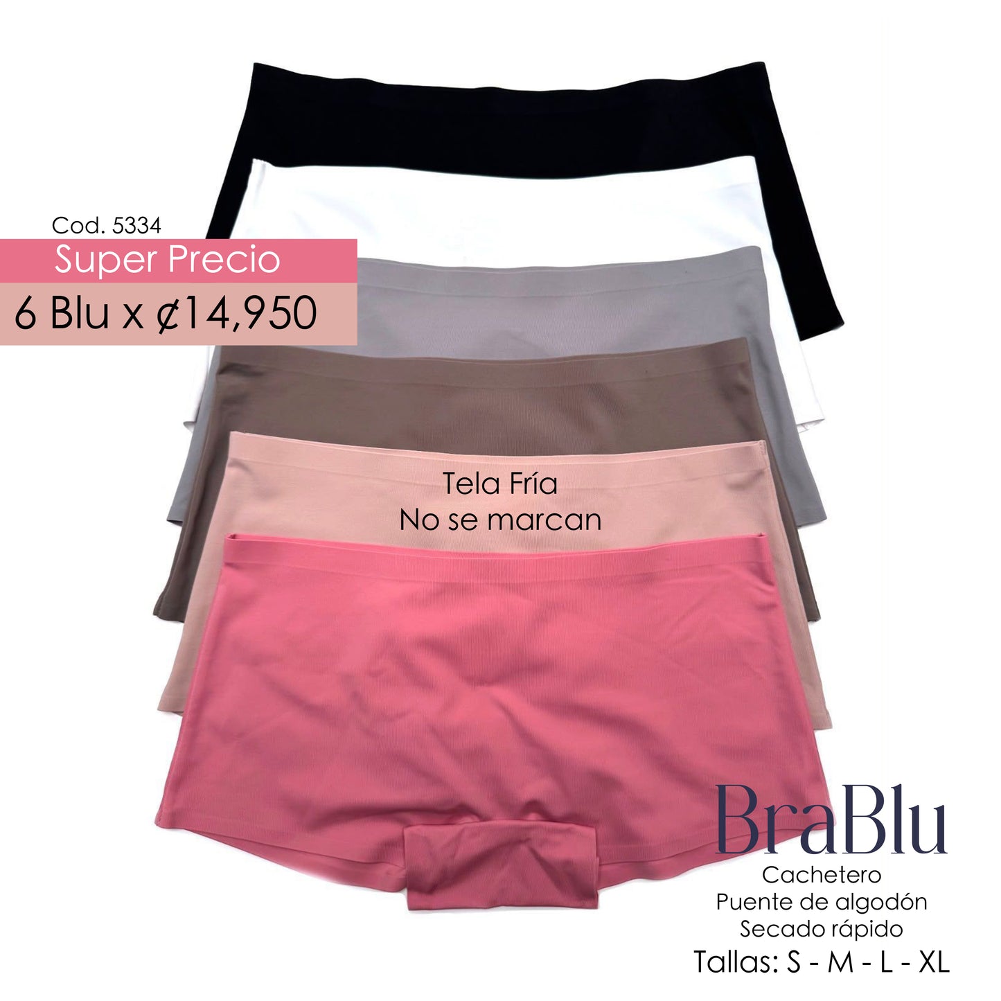 Paquete de 6 Blu Código 5334