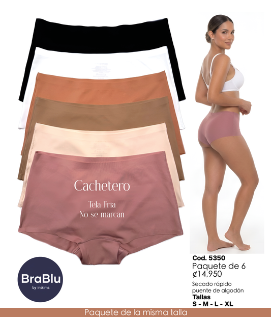 Paquete de 6 Blu Código 5350 Cachetero