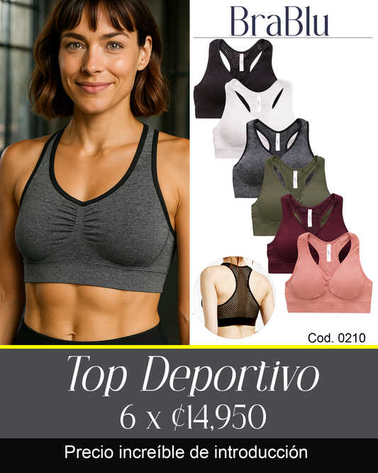 Paquete de 6 TOP DEPORTIVO Cod. 0210